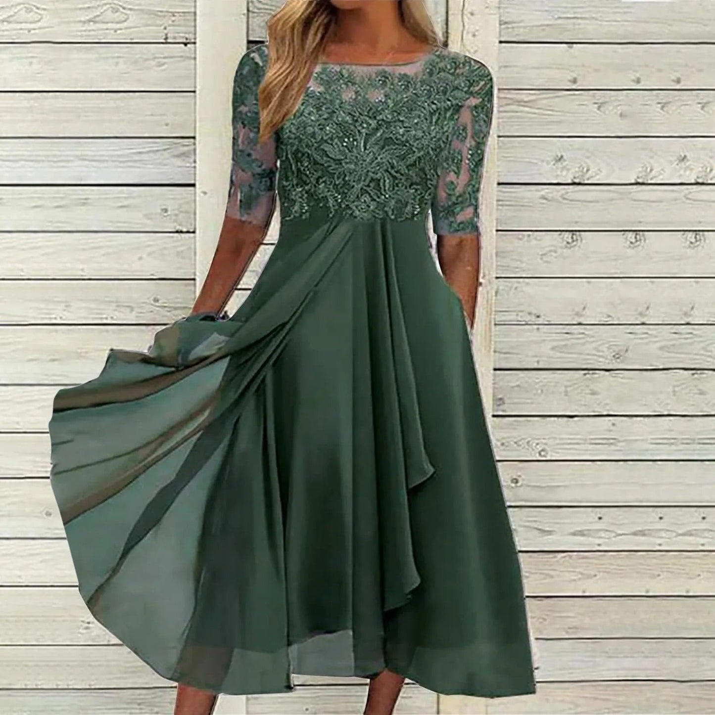 Timeless Lace-Elegant Dress