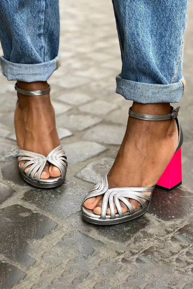 Stand Out Fuchsia Sandals