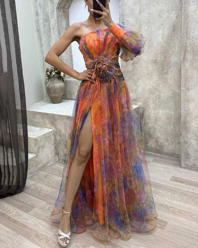 Elegant Confidence Split Dress