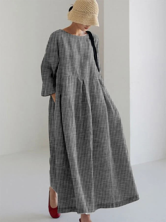 Retro-Chic Striped Dress