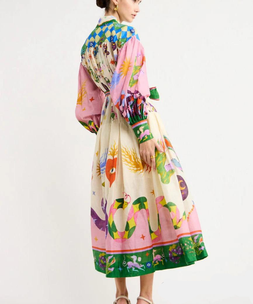 Italian Elegance Maxi Dress