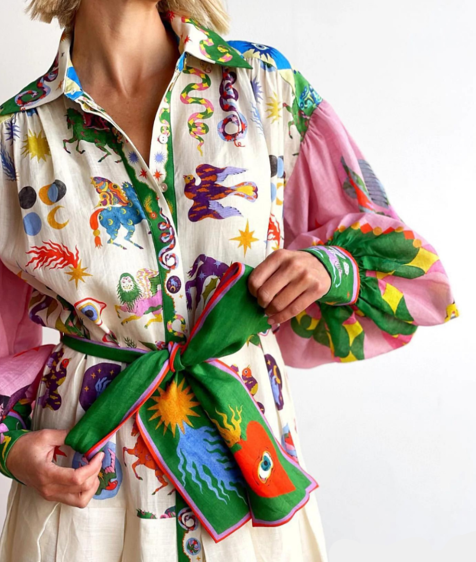 Effortless Style: Vibrant Volume Dress