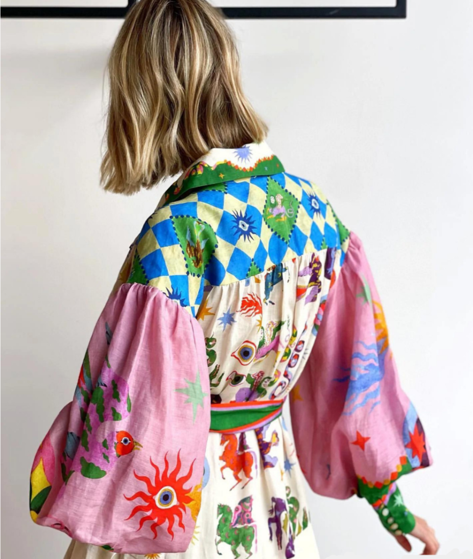 Effortless Style: Vibrant Volume Dress