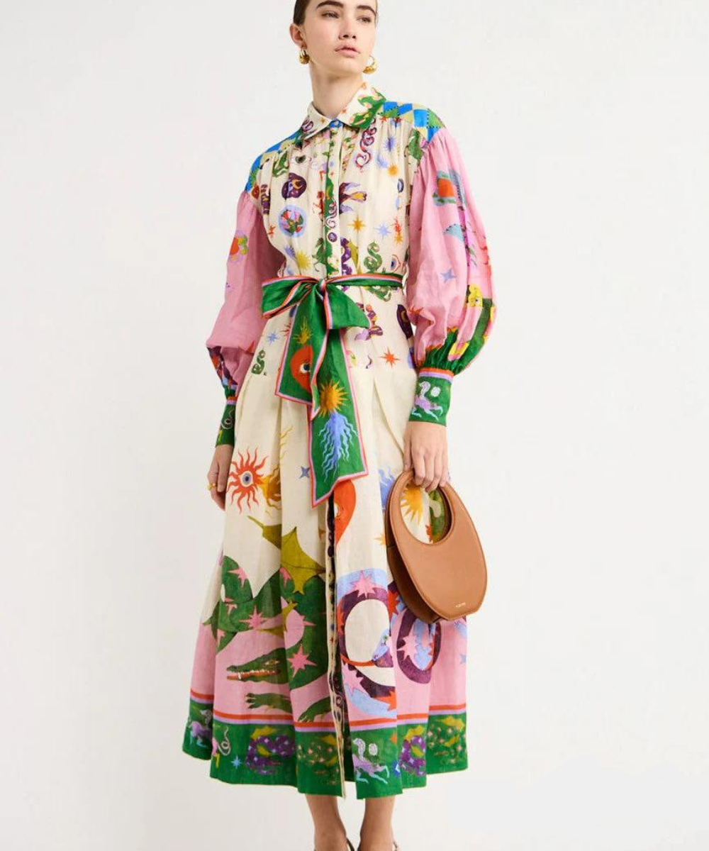 Italian Elegance Maxi Dress