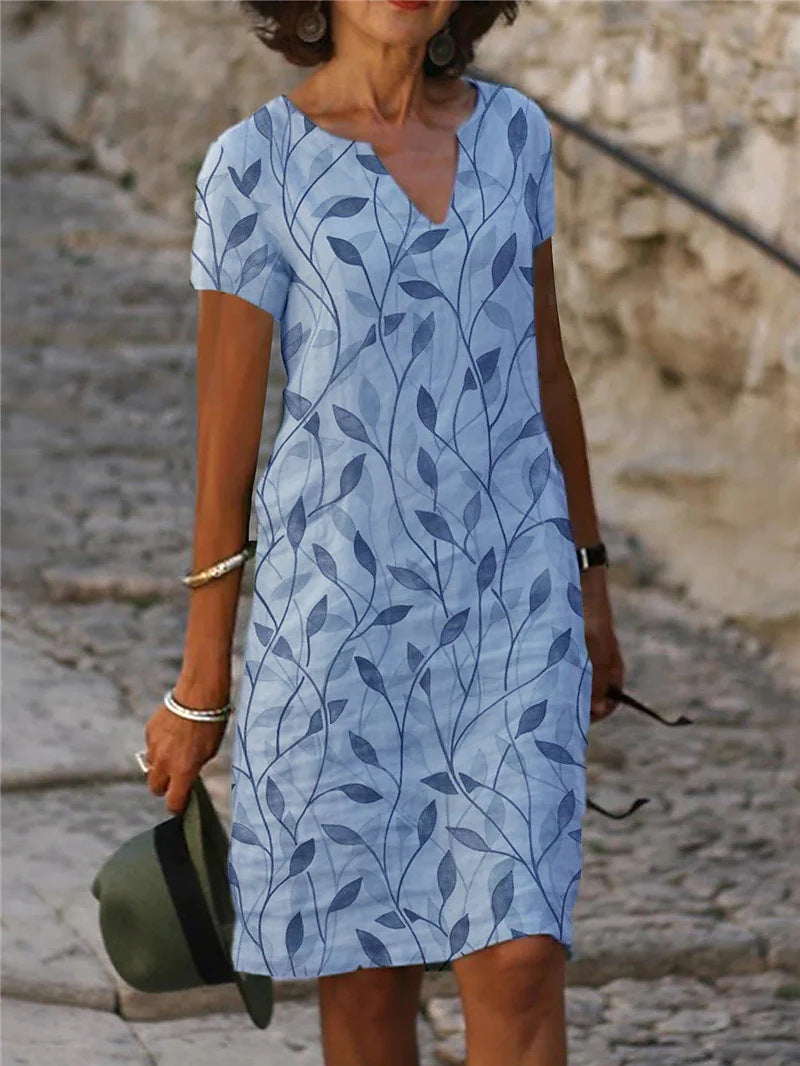 Chic V-Neck Summer Dress