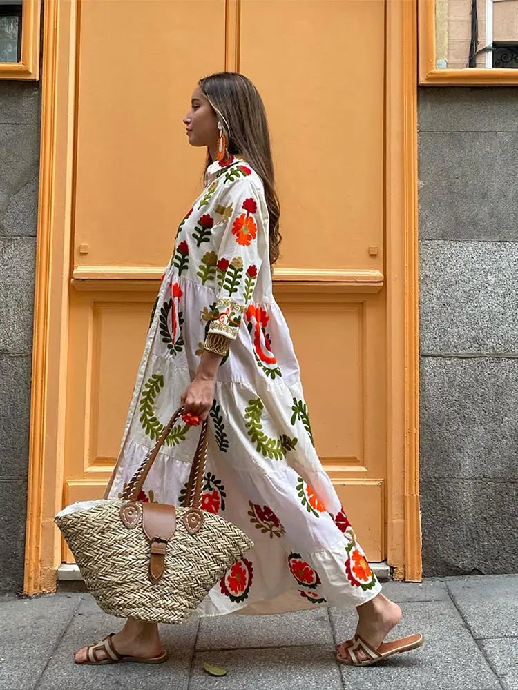 Effortless Chic Patchwork Summer Dress