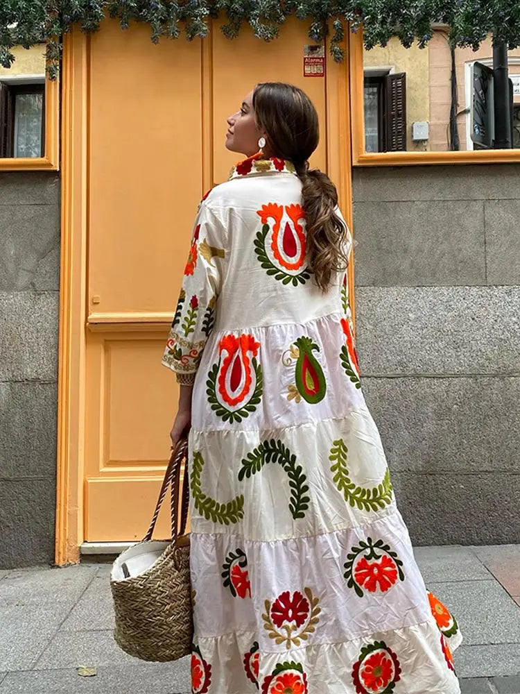 Effortless Chic Patchwork Summer Dress