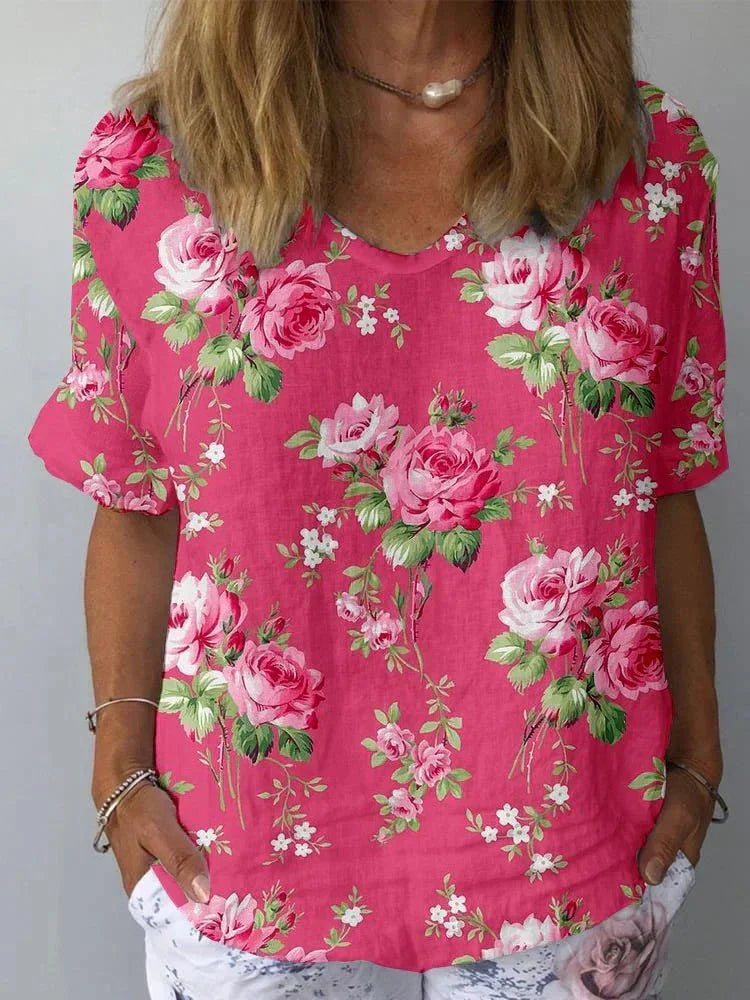 Artistic Floral Elegance Shirt