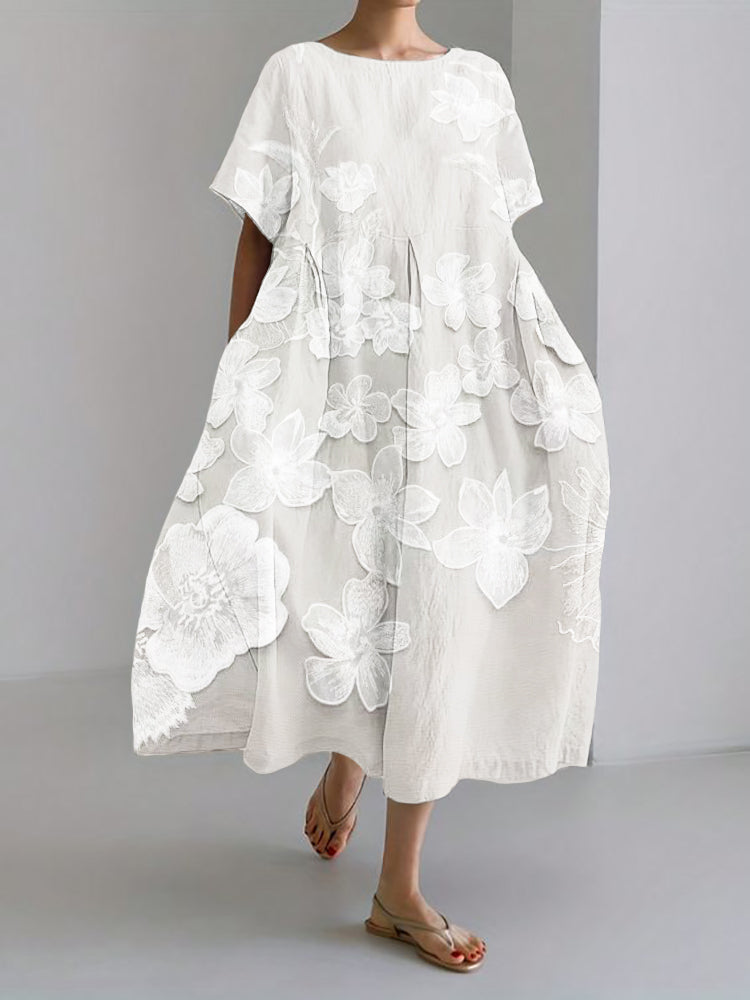 Effortless Floral Elegance Dress