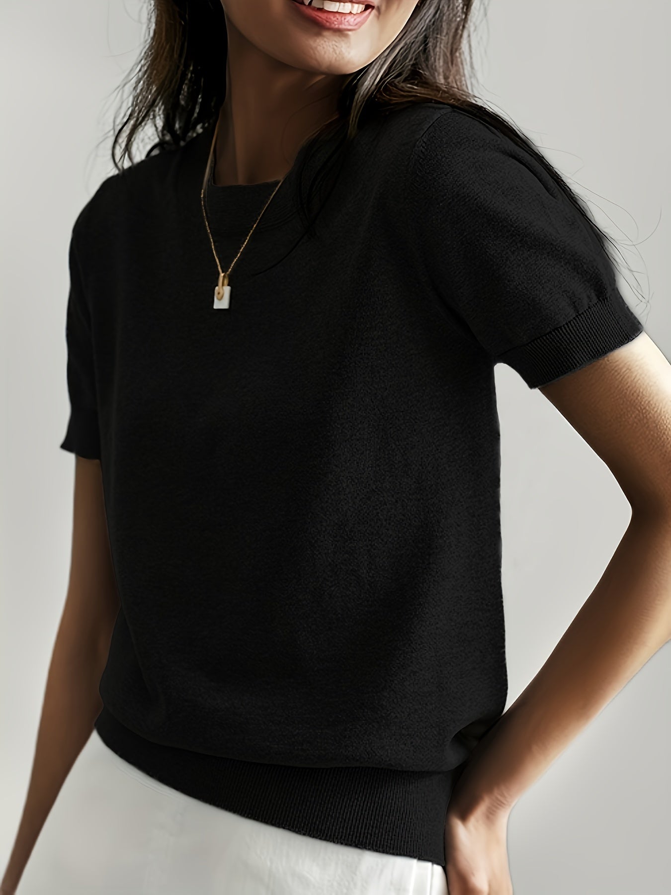 Flattering Cashmere-Blend Sweater
