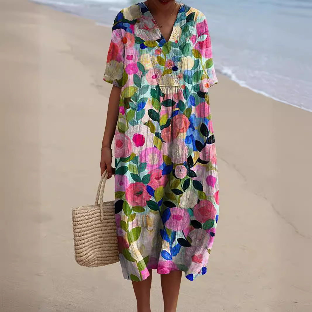 All-Day Radiant Floral Dress