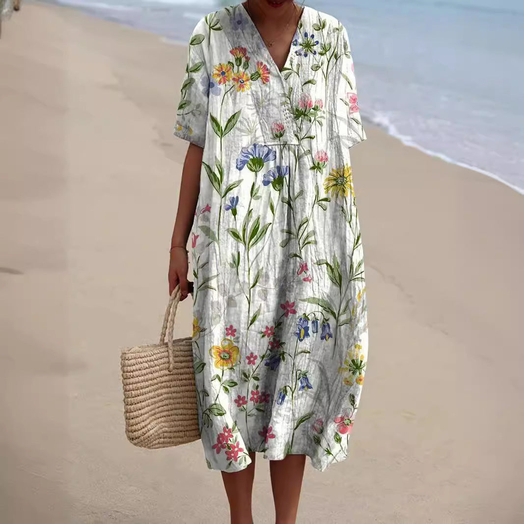 All-Day Radiant Floral Dress