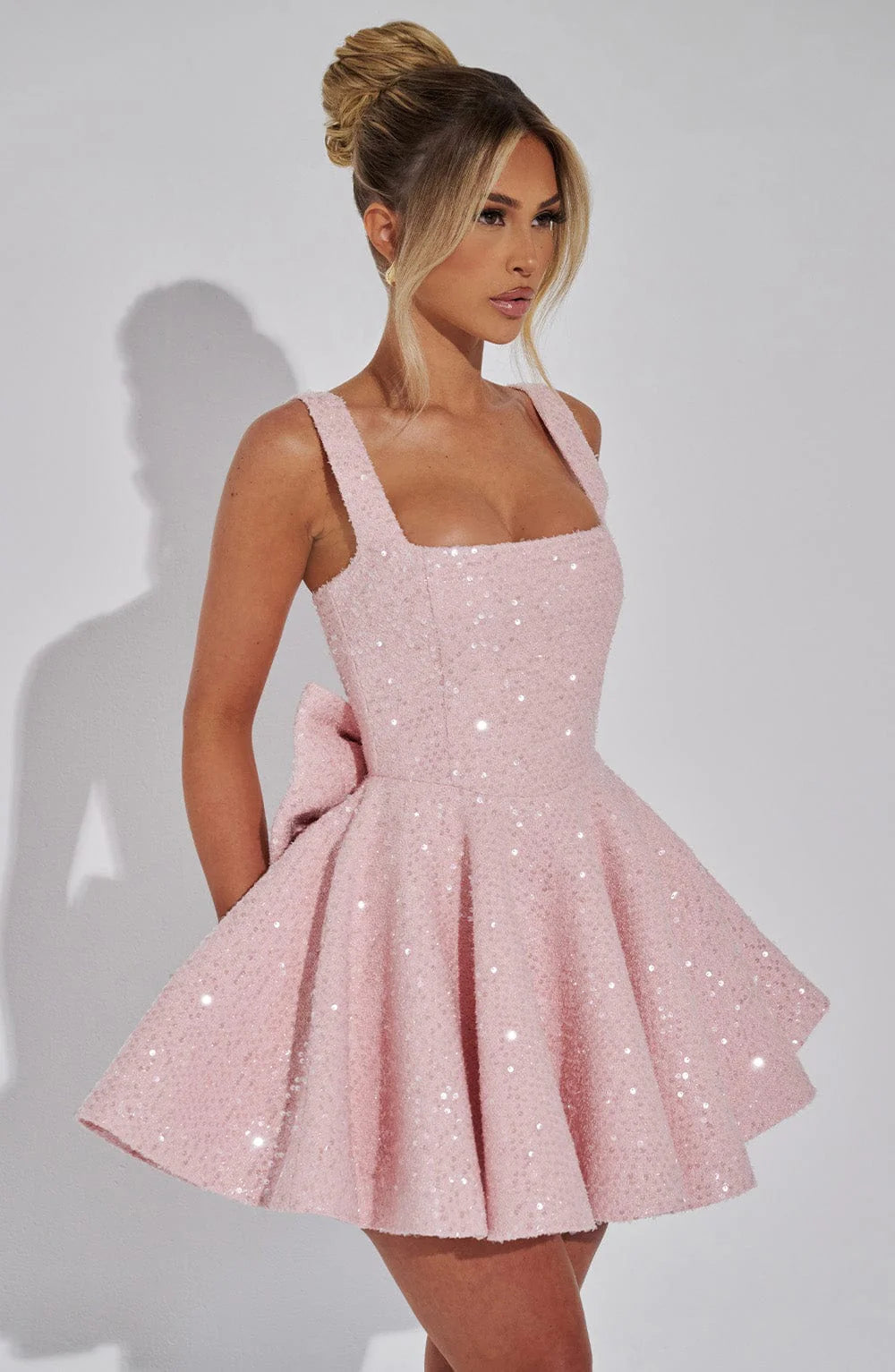 Elegant Mini Dress for Shimmering Twirls
