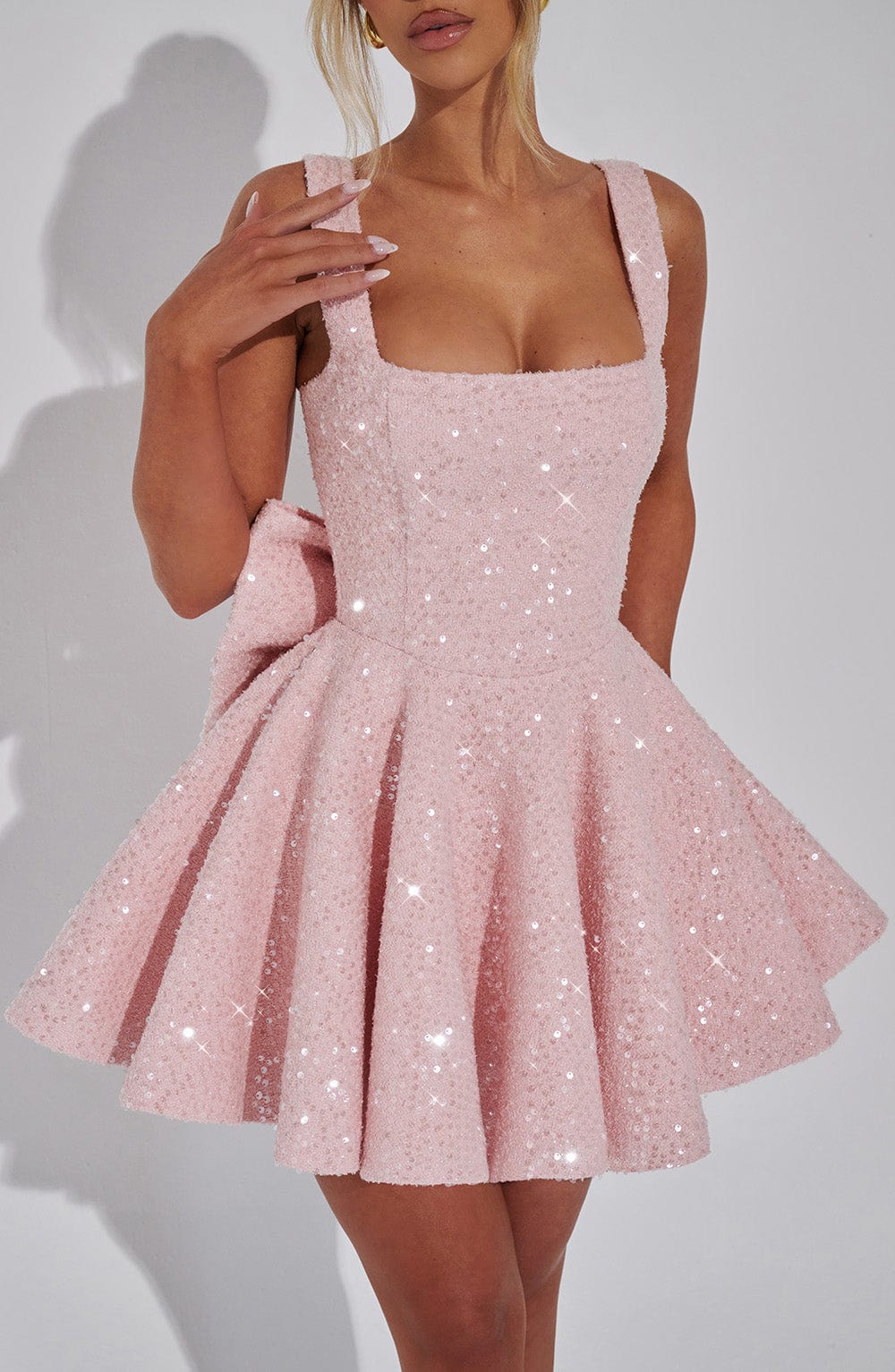 Elegant Mini Dress for Shimmering Twirls