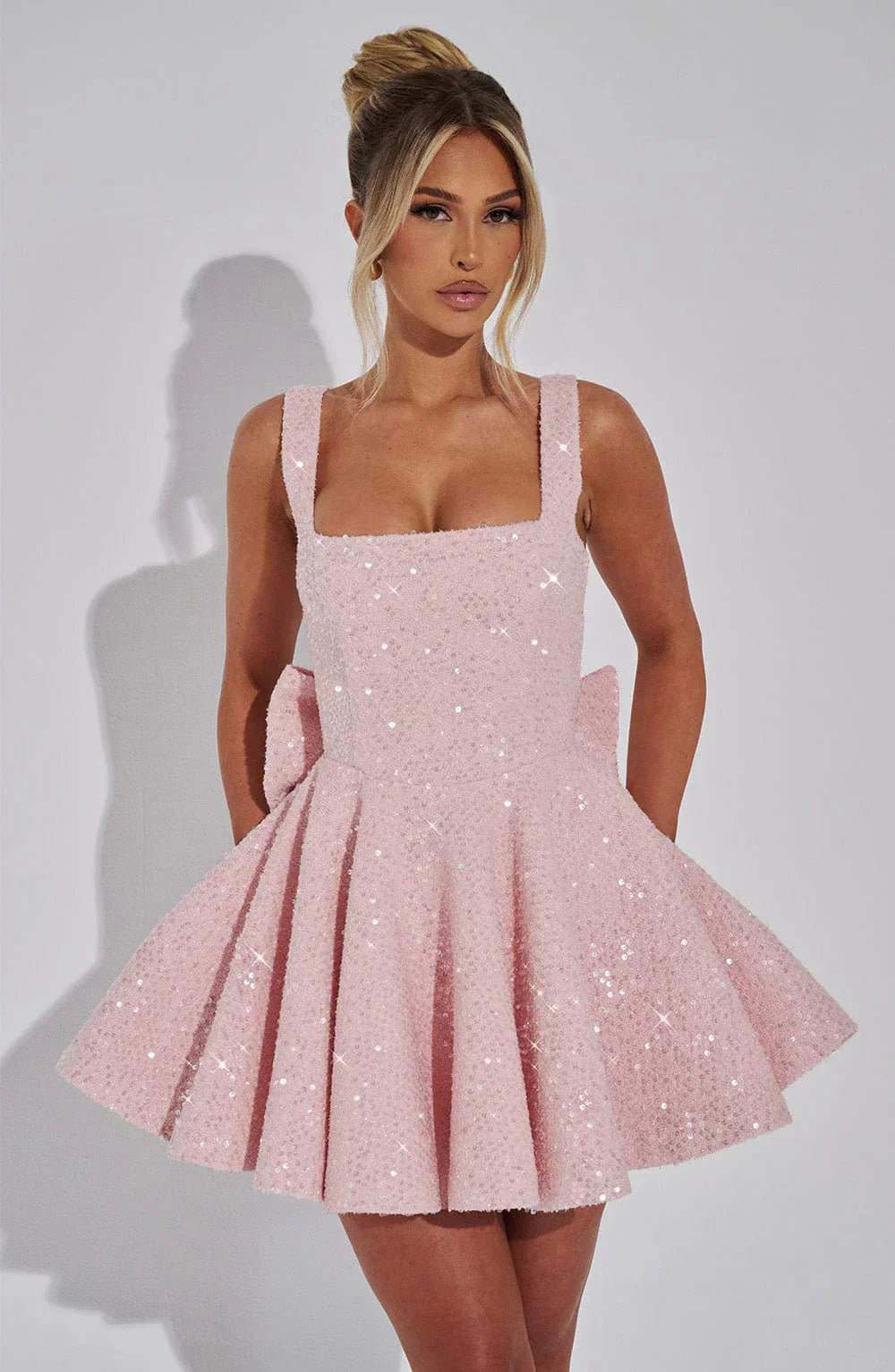 Elegant Mini Dress for Shimmering Twirls