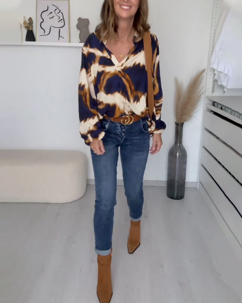 Effortless Elegance V-Neck Top