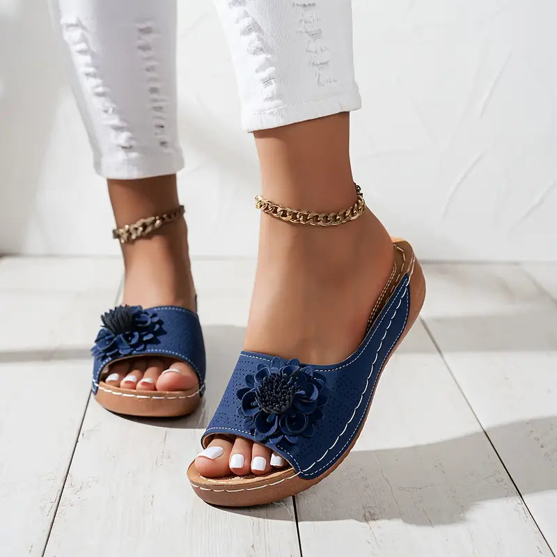 All-Day Floral Comfort Sandals