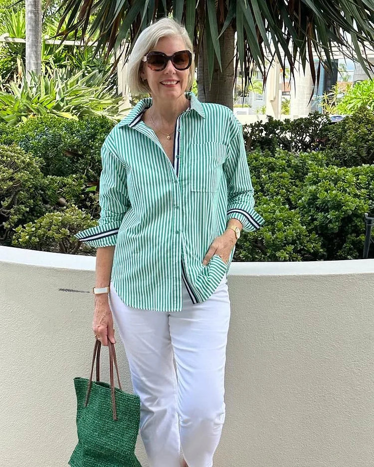 Versatile Striped Shirt for Effortless Style