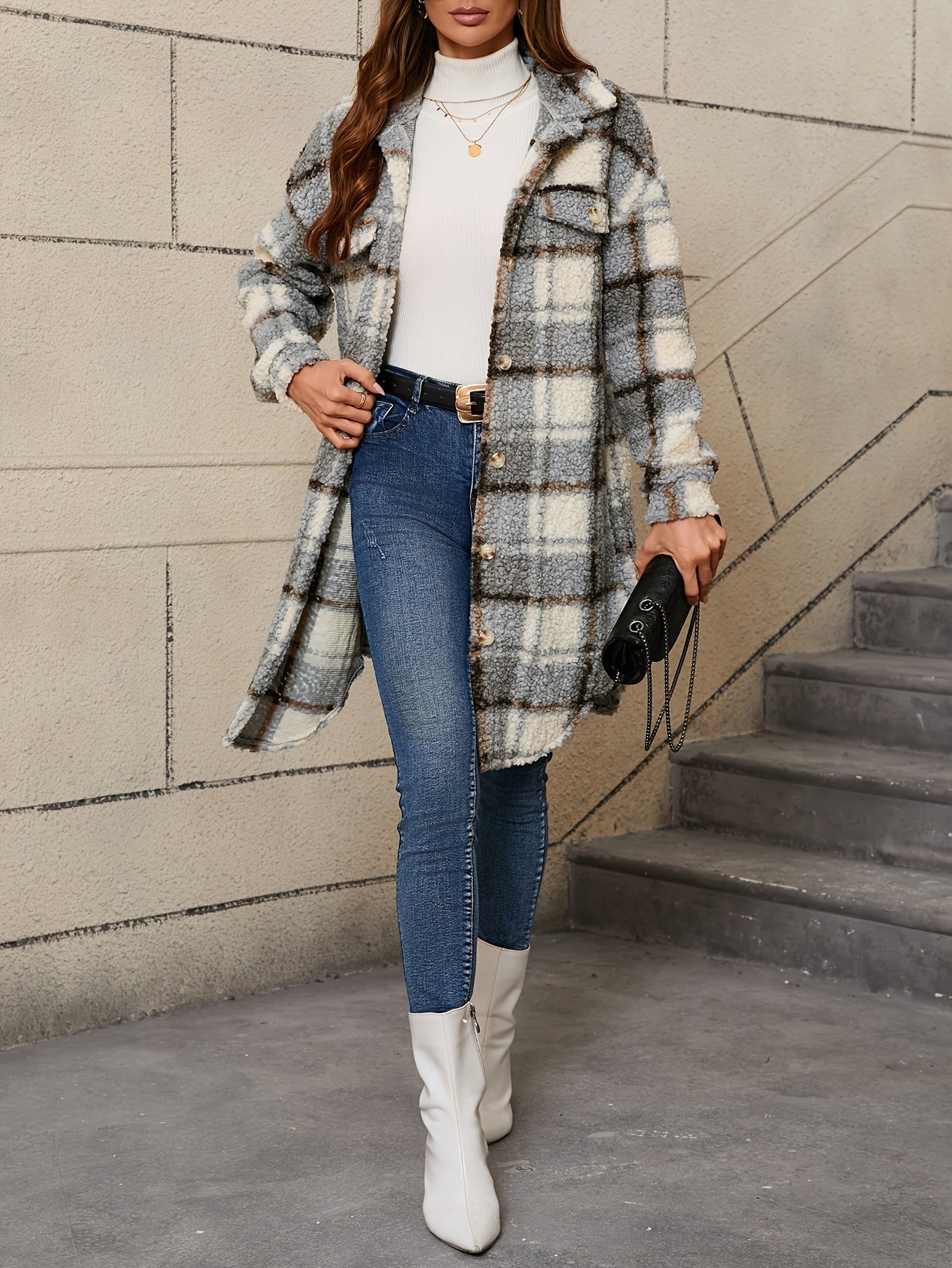 Polished Plaid Jacket