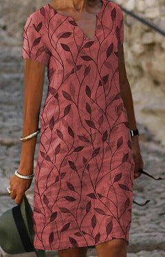 Chic V-Neck Summer Dress