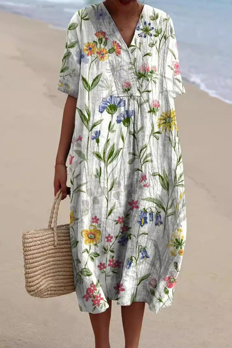 Floral-Elegance Dress