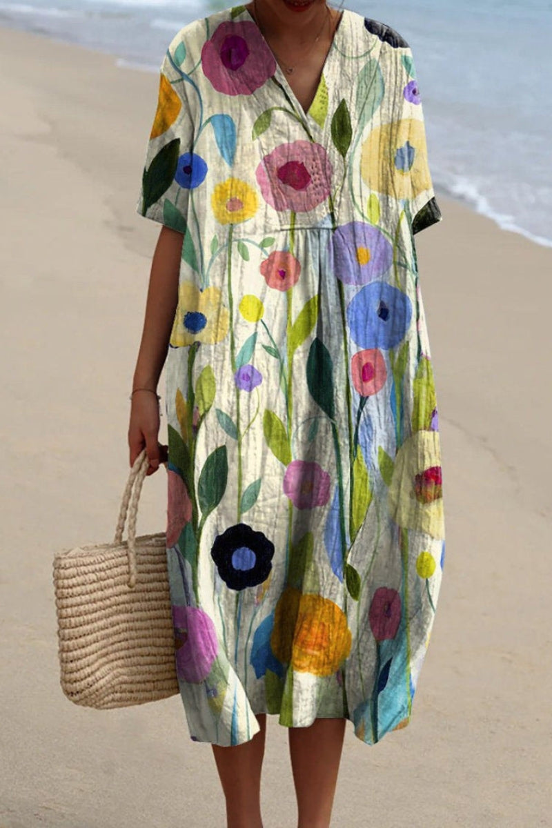 Floral-Elegance Dress
