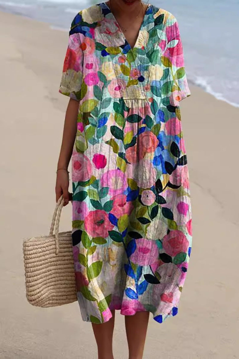 Floral-Elegance Dress