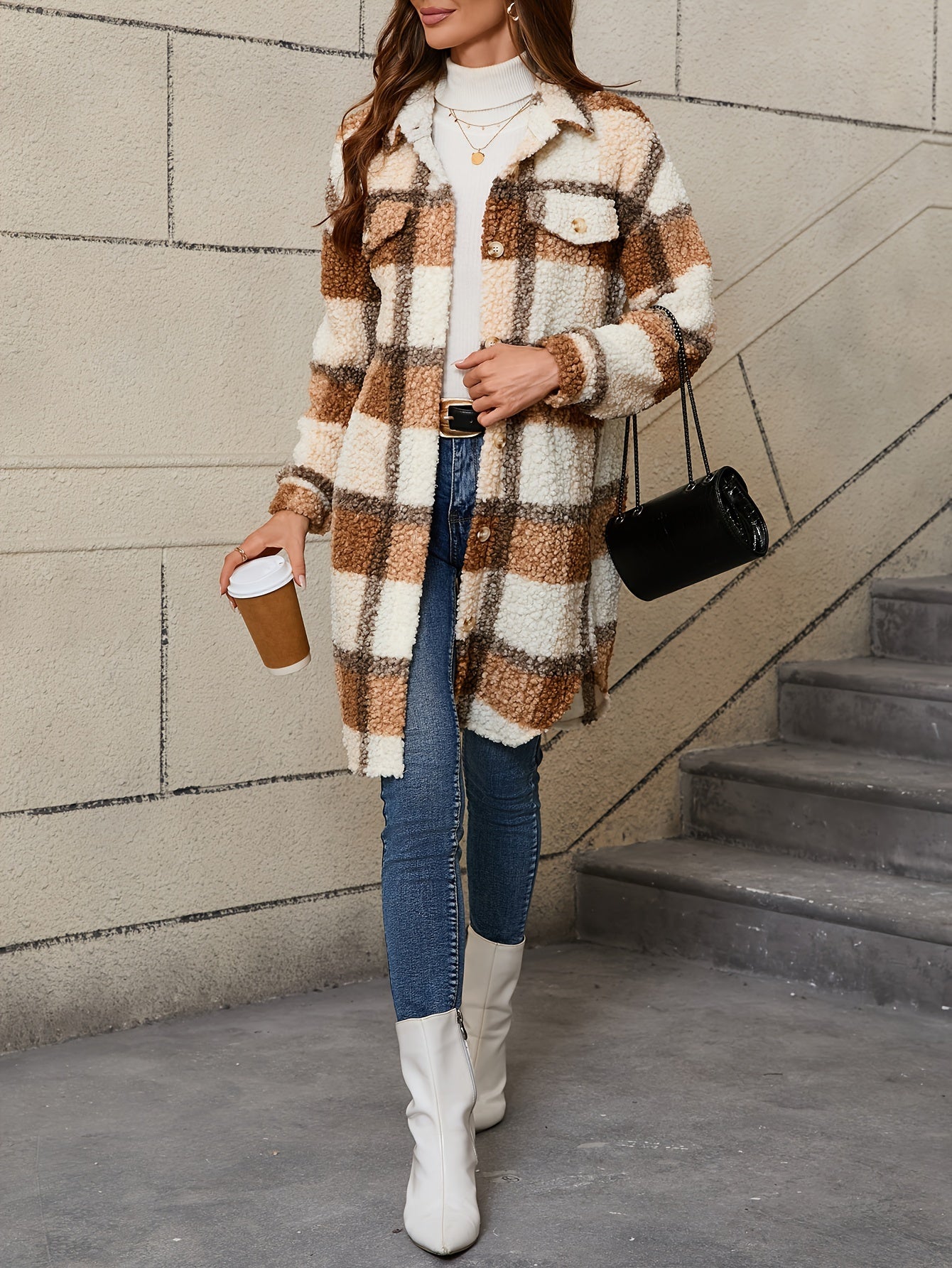 Polished Plaid Jacket