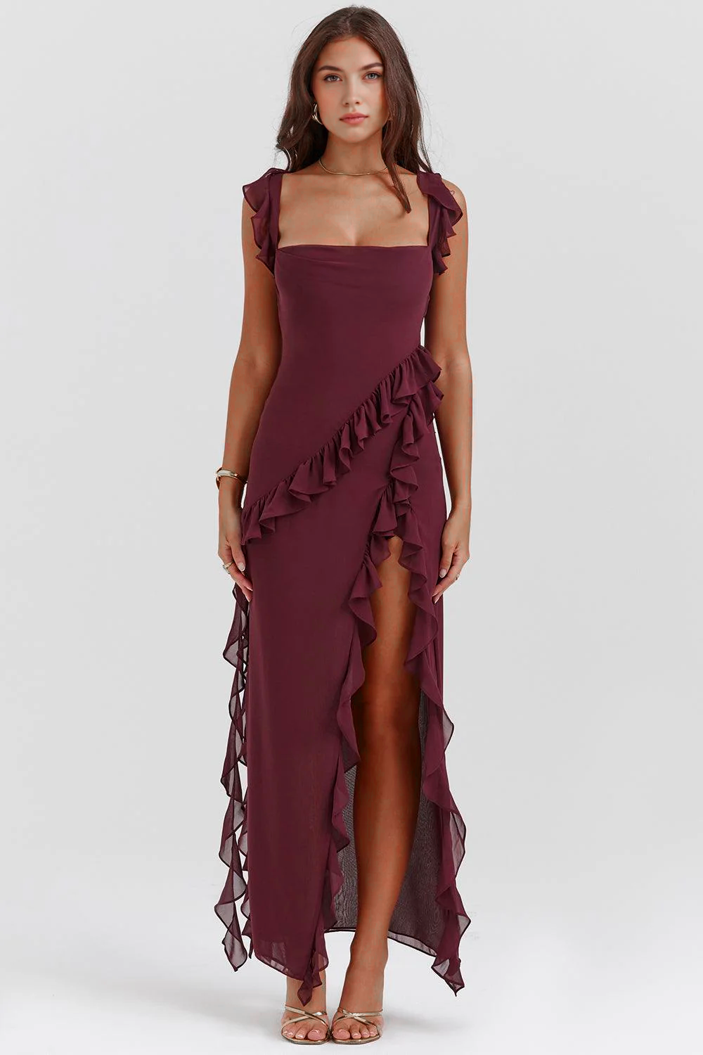Romantic Scarlet Maxi Dress