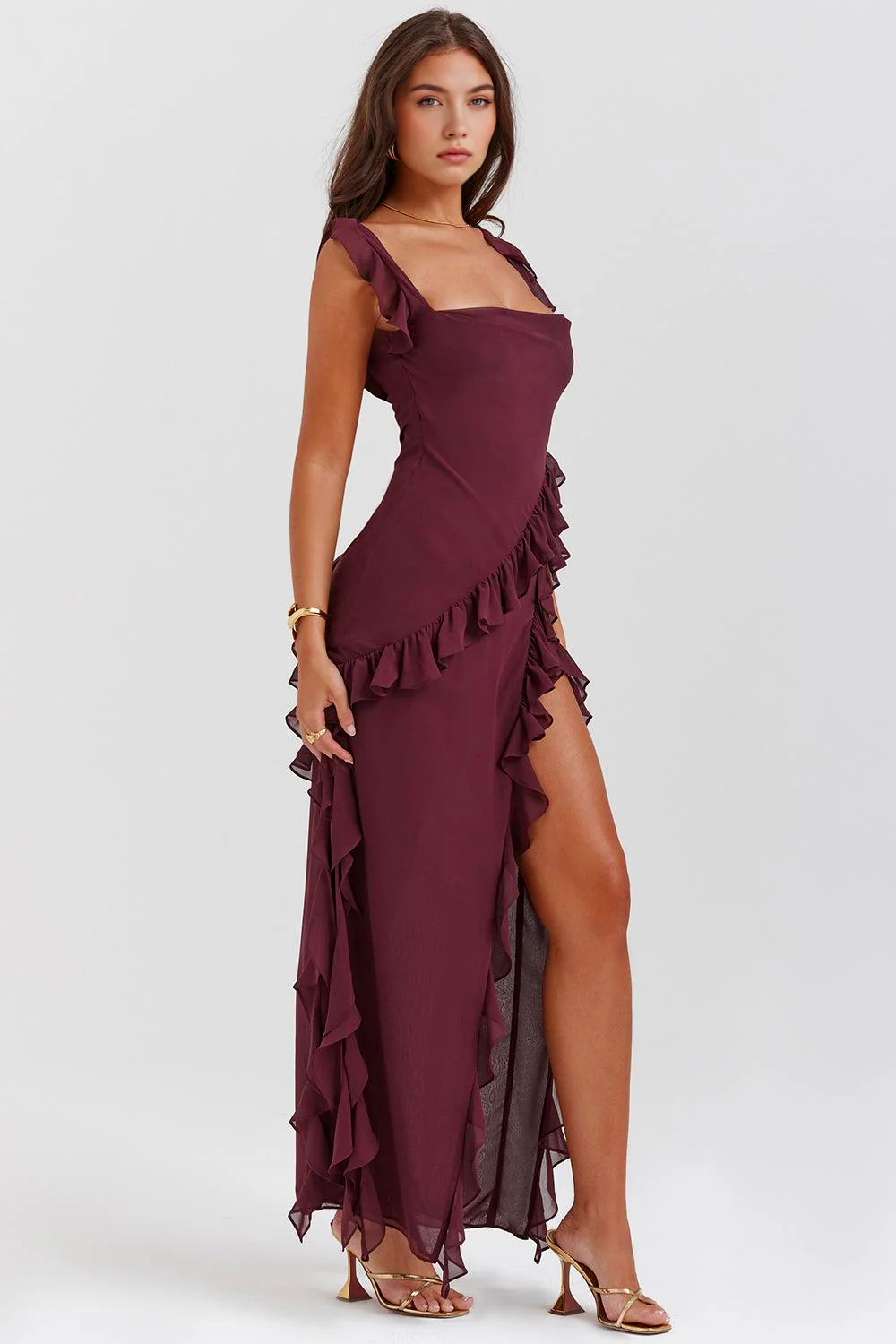 Romantic Scarlet Maxi Dress