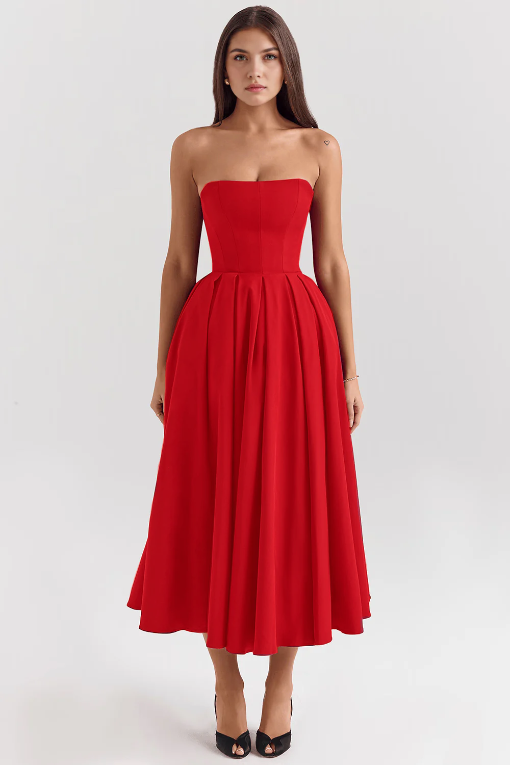 Elegant-Shape Midi Sundress