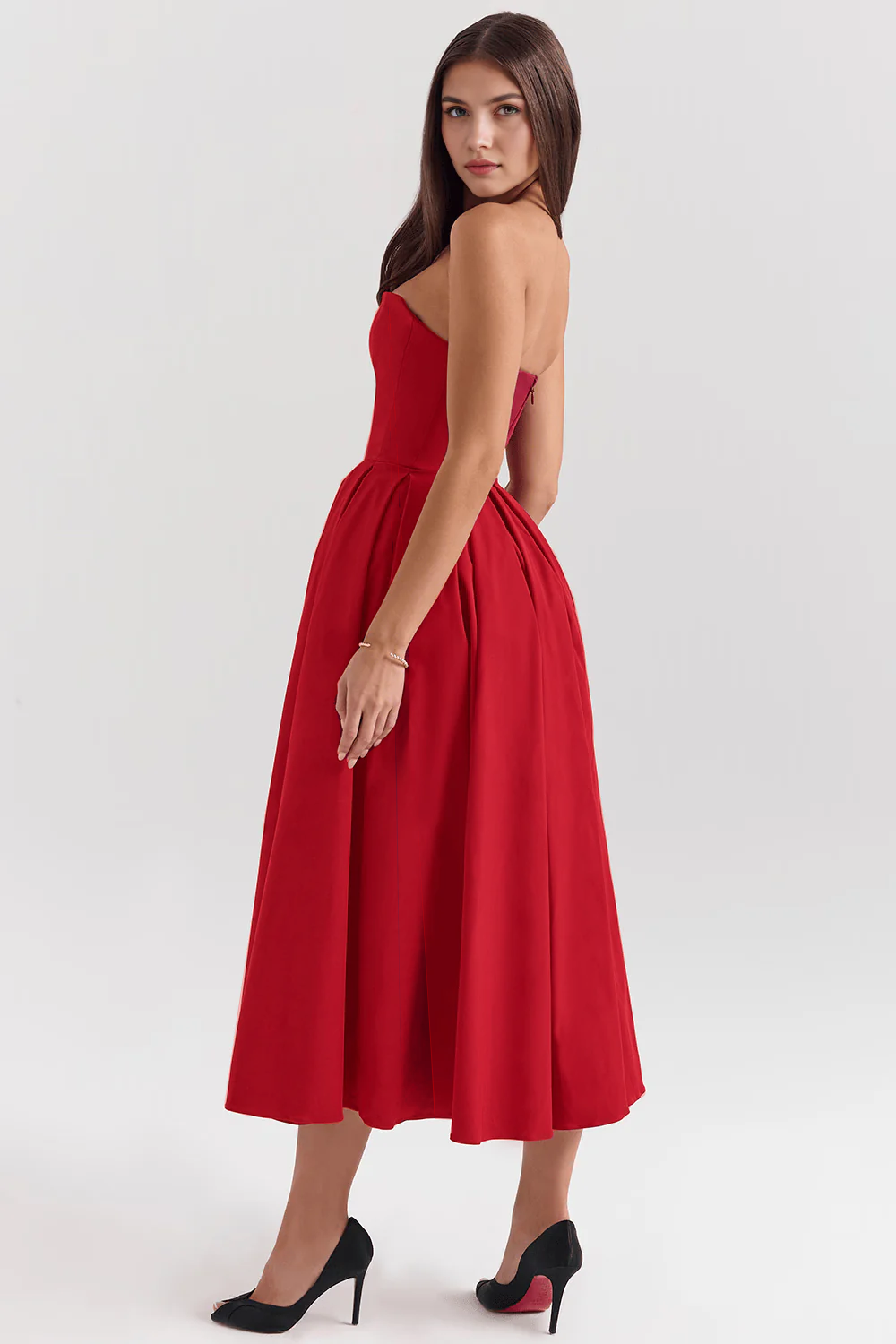 Elegant-Shape Midi Sundress