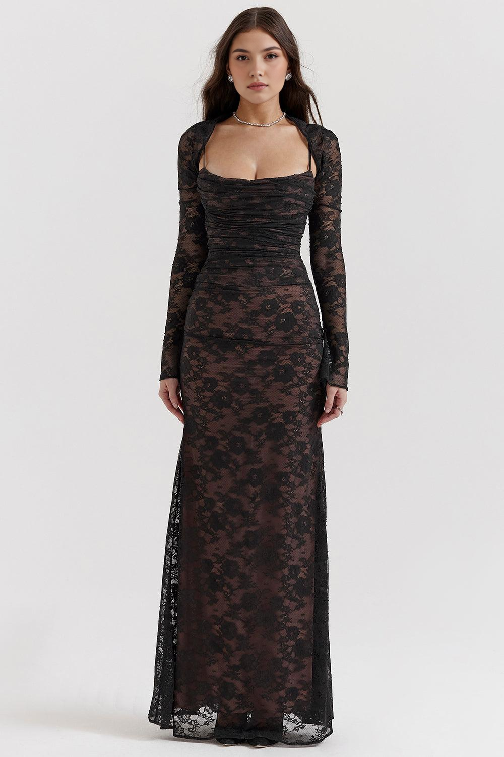 Flattering Lace Maxi for Event Elegance