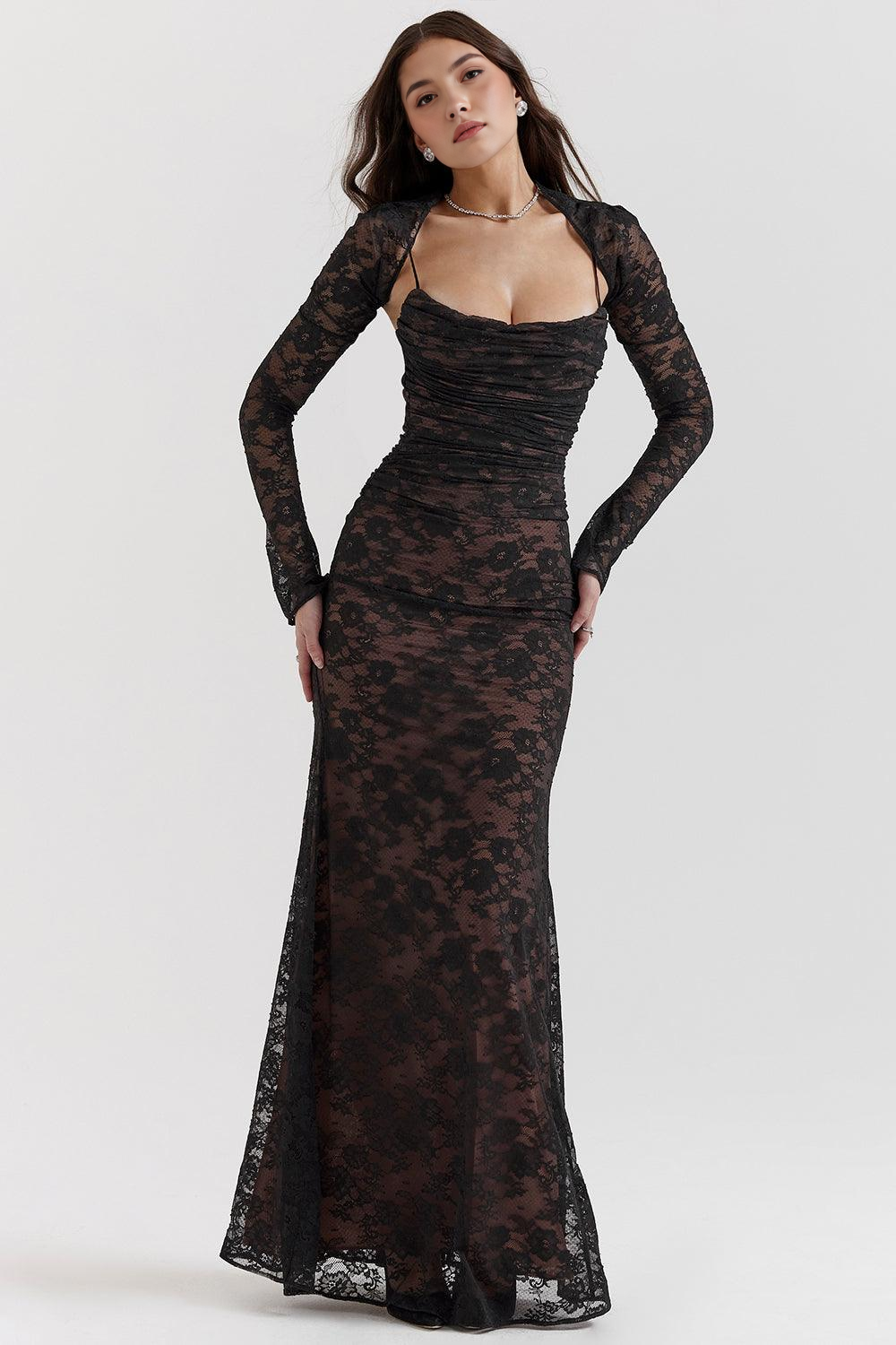 Flattering Lace Maxi for Event Elegance