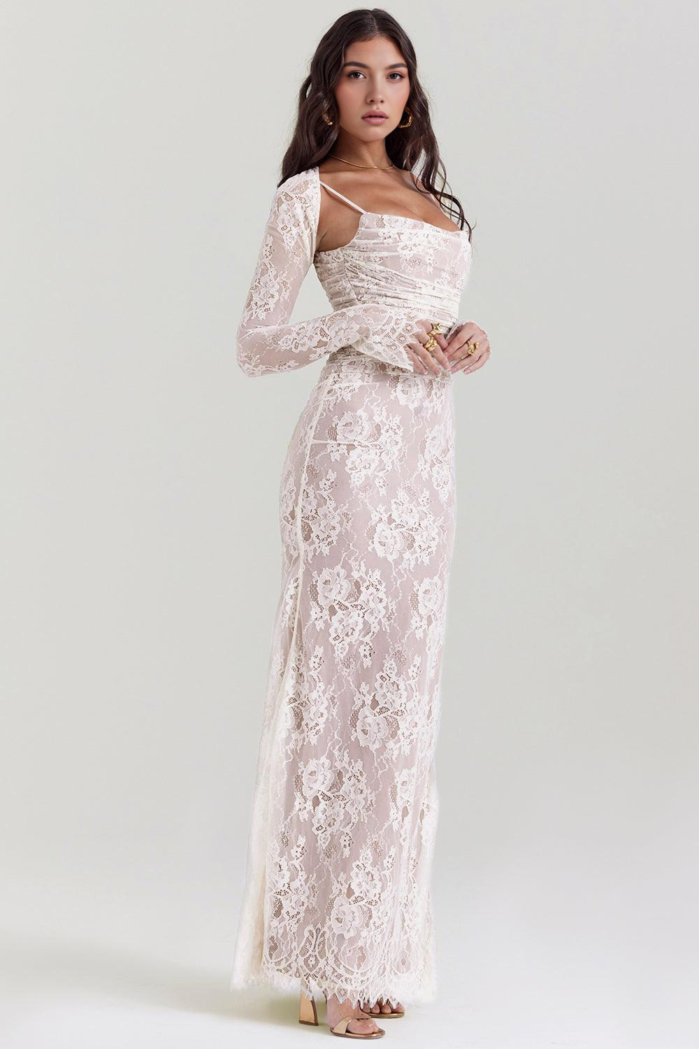 Flattering Lace Maxi for Event Elegance