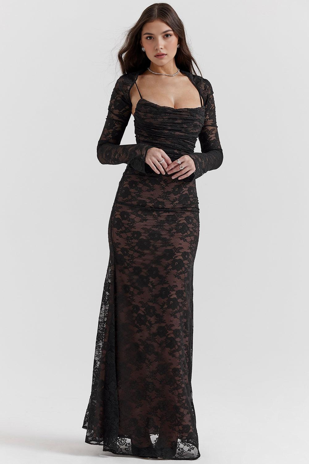 Flattering Lace Maxi for Event Elegance
