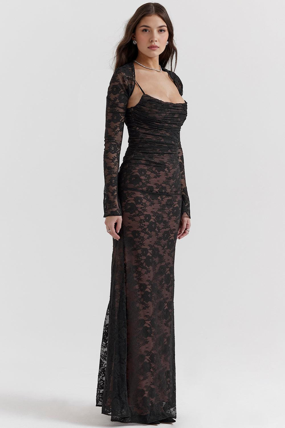 Flattering Lace Maxi for Event Elegance