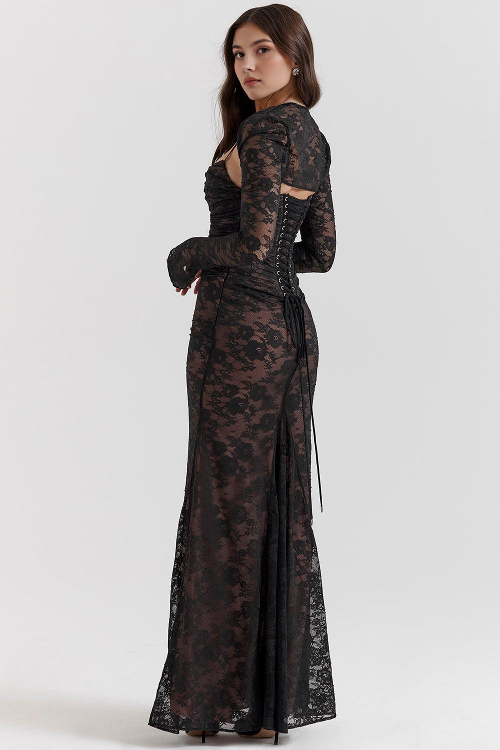 Flattering Lace Maxi for Event Elegance