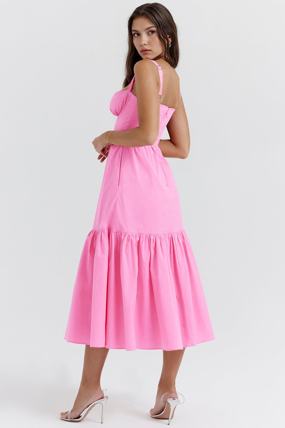 Feminine Flair Midi Dress