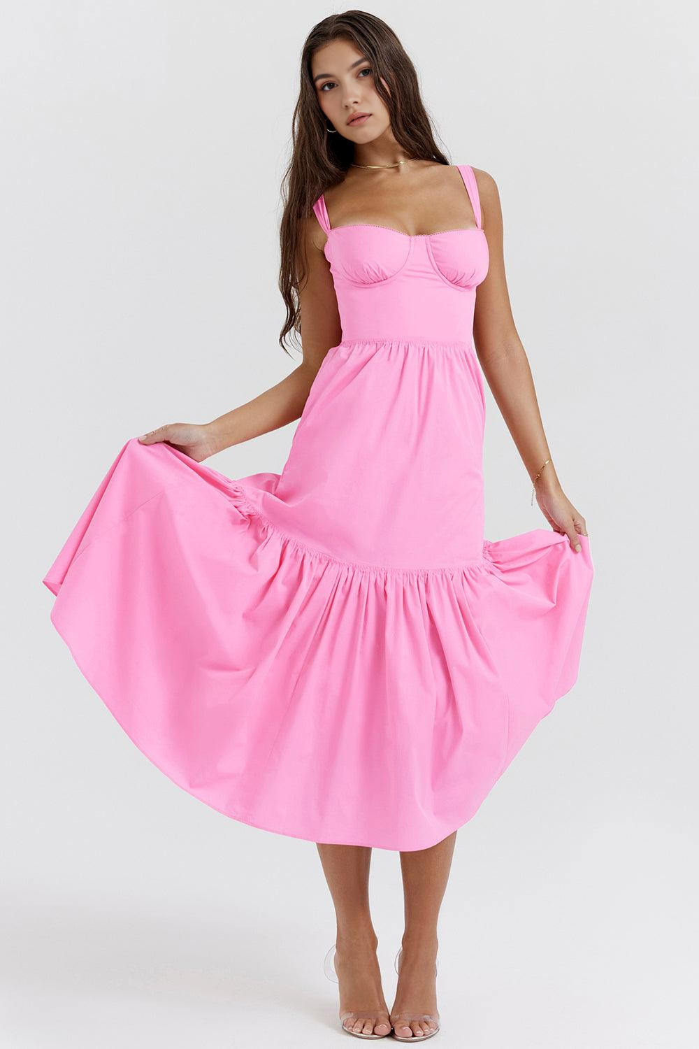 Feminine Flair Midi Dress