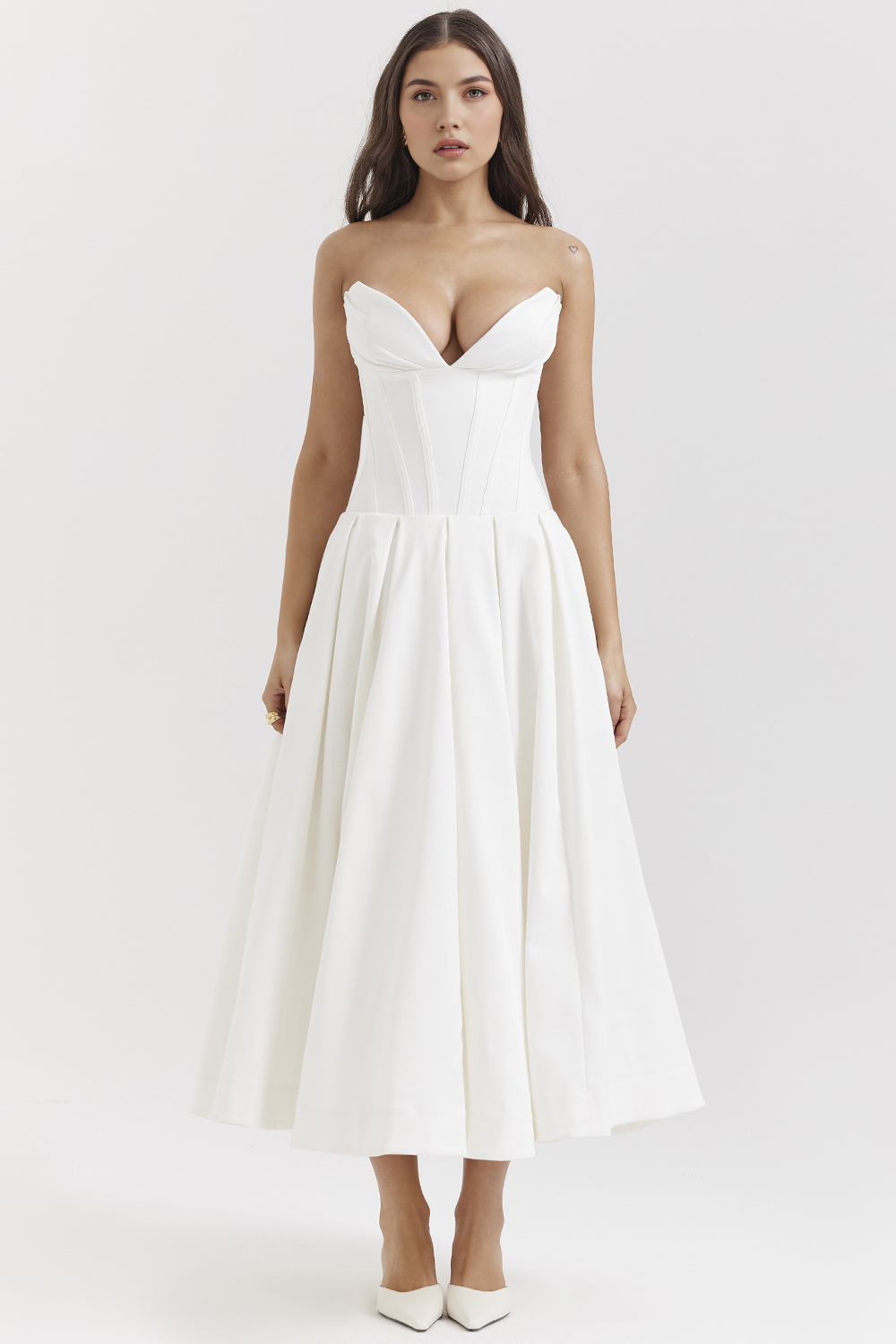 Tulle-Elegance Midi Dress