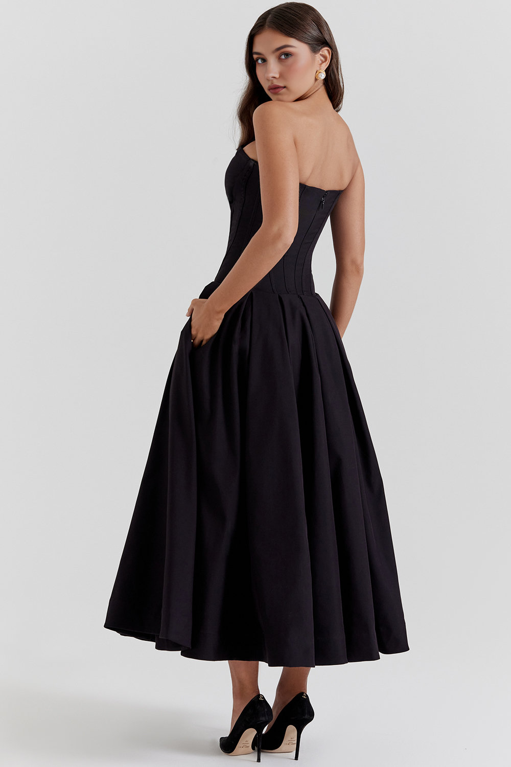 Tulle-Elegance Midi Dress
