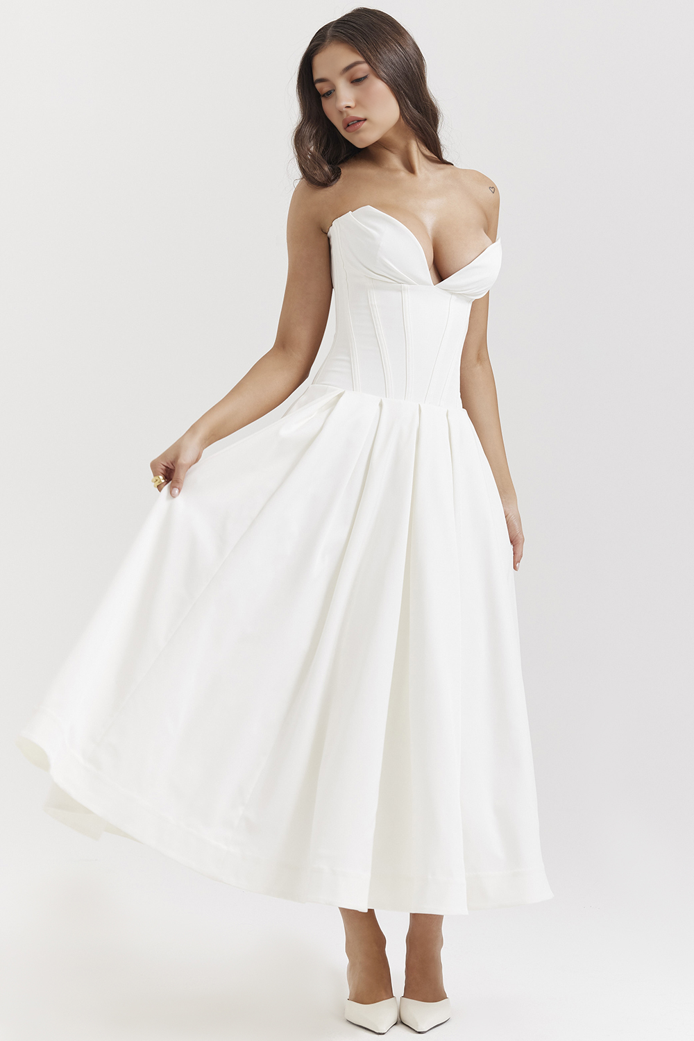 Tulle-Elegance Midi Dress