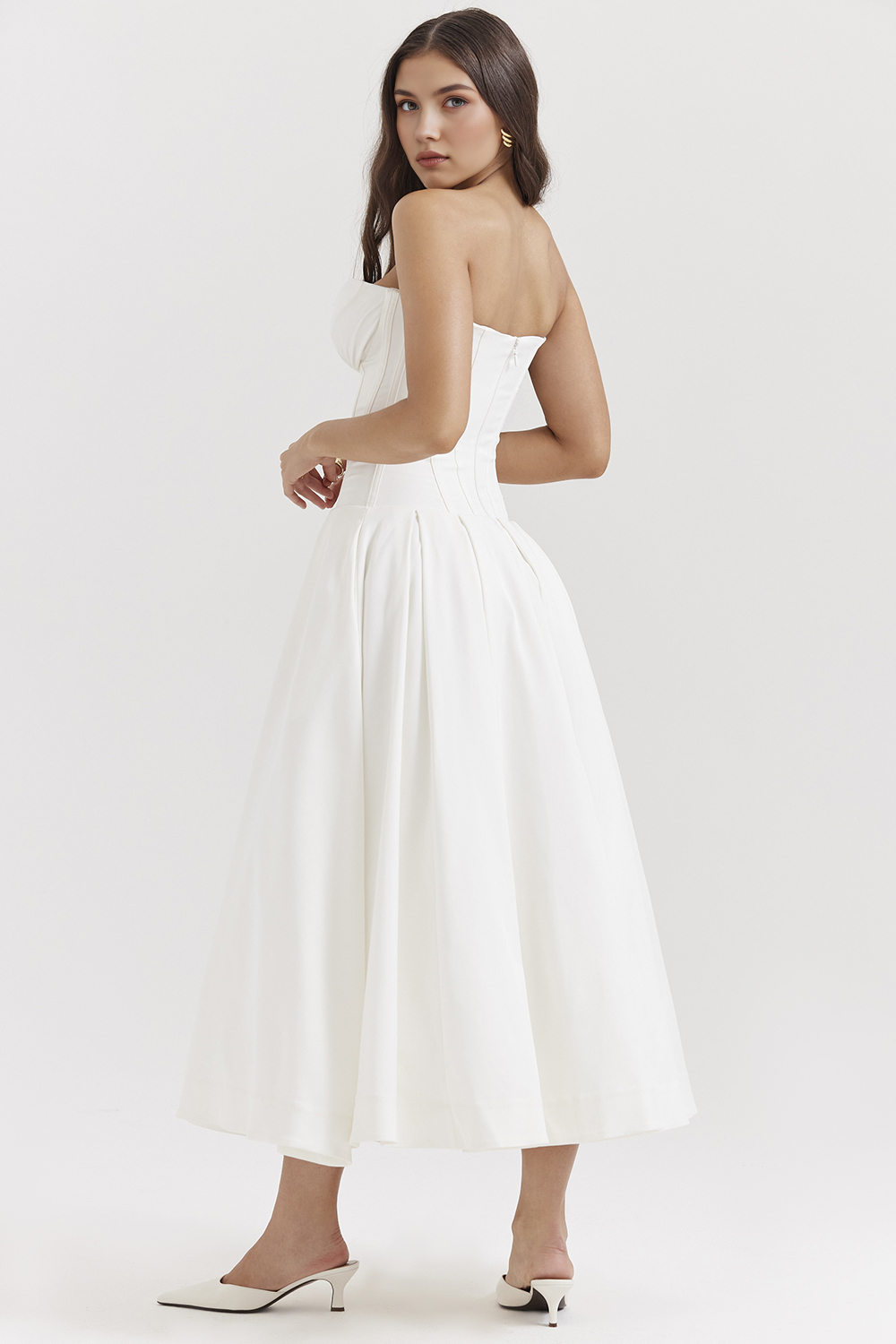 Tulle-Elegance Midi Dress