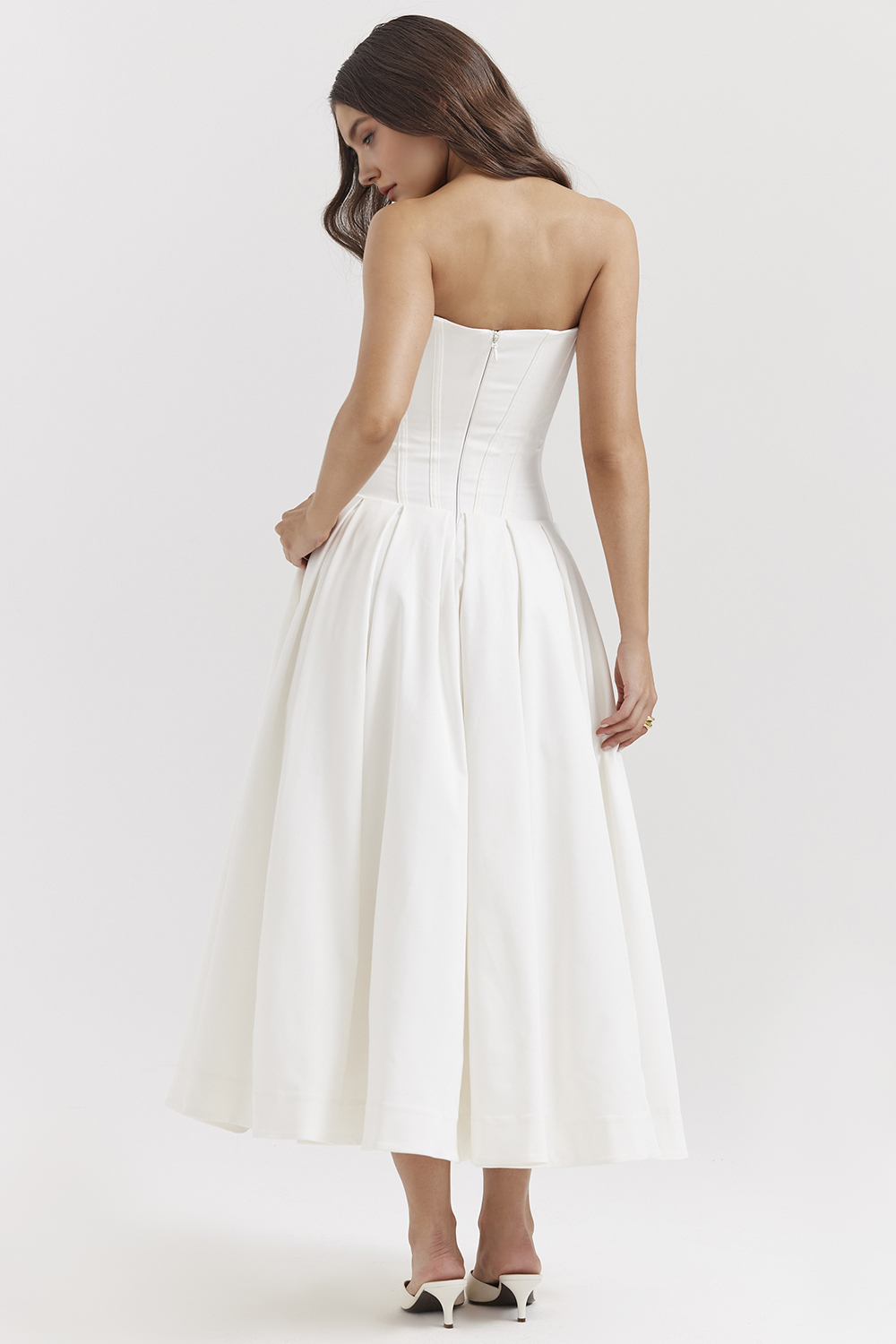 Tulle-Elegance Midi Dress