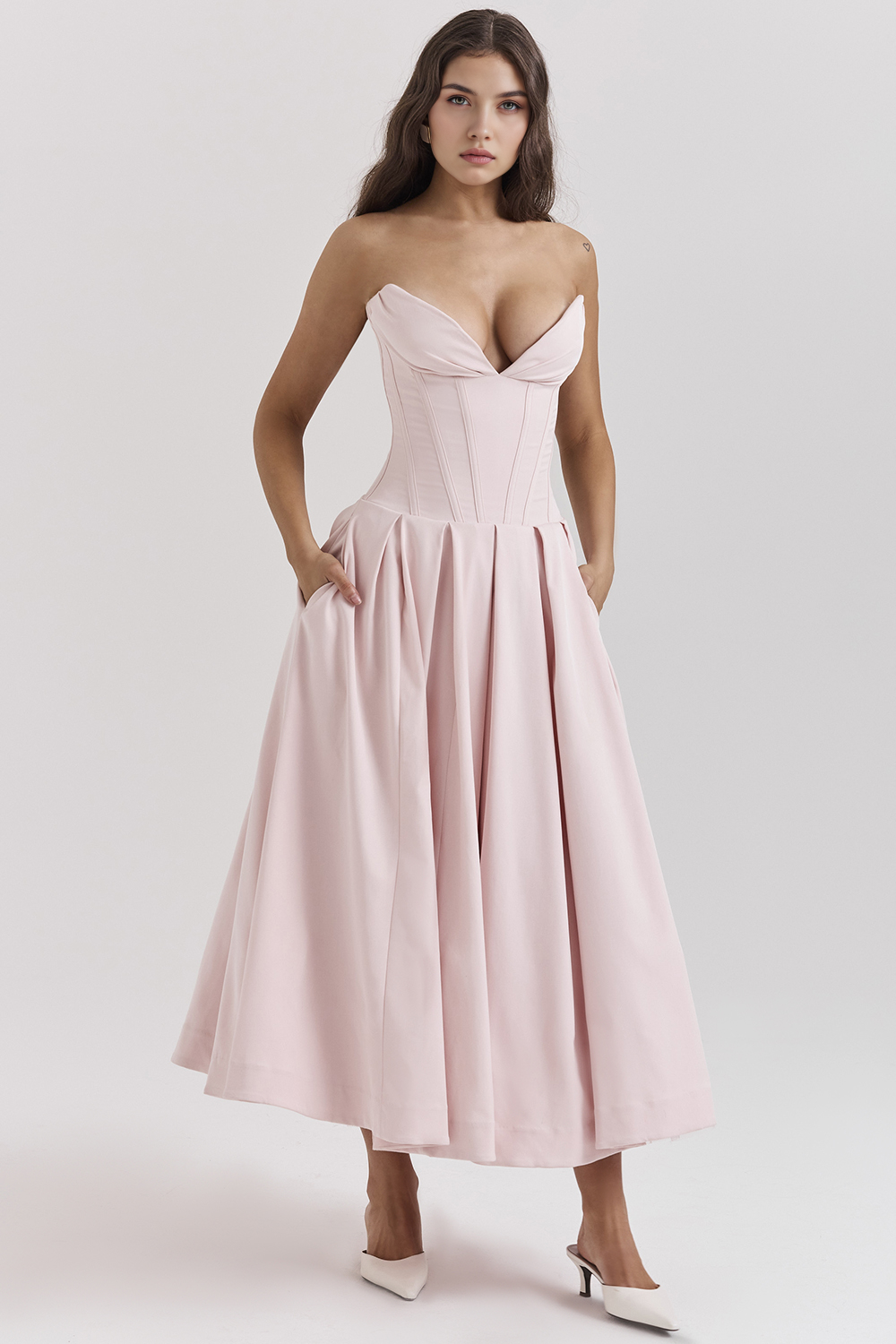 Tulle-Elegance Midi Dress