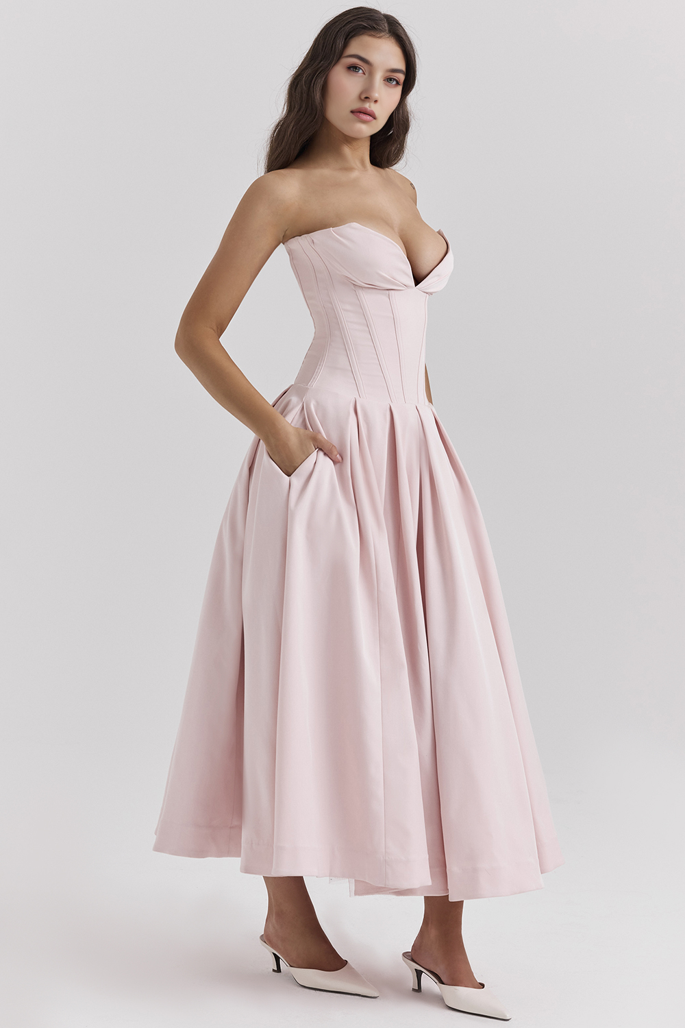 Tulle-Elegance Midi Dress