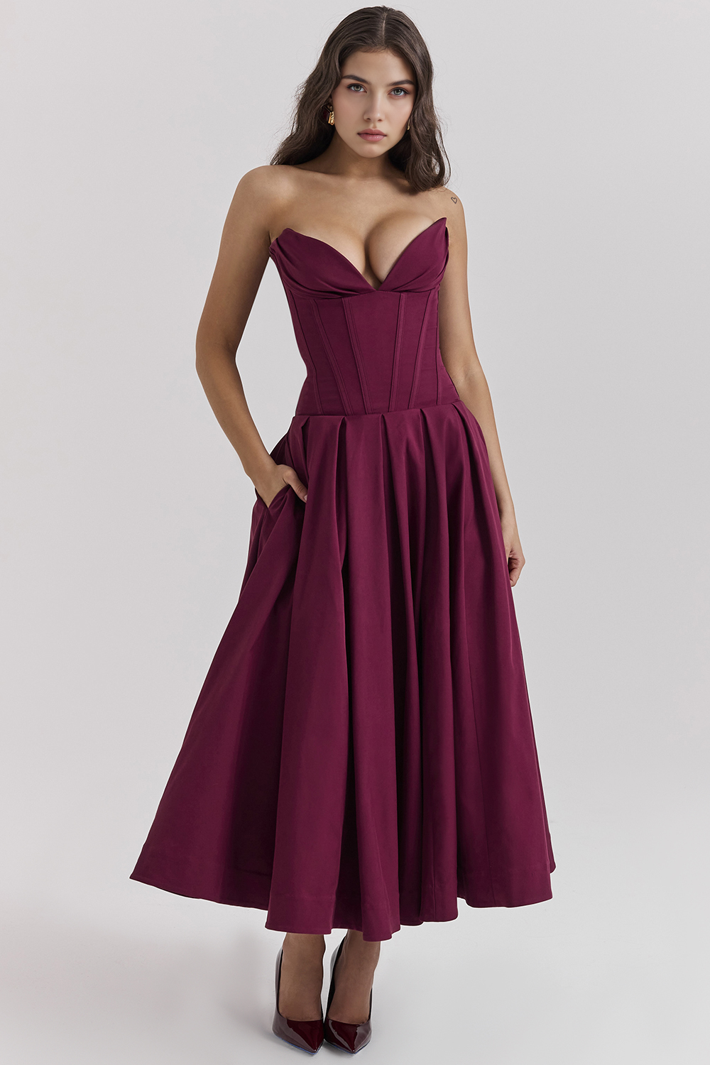 Tulle-Elegance Midi Dress