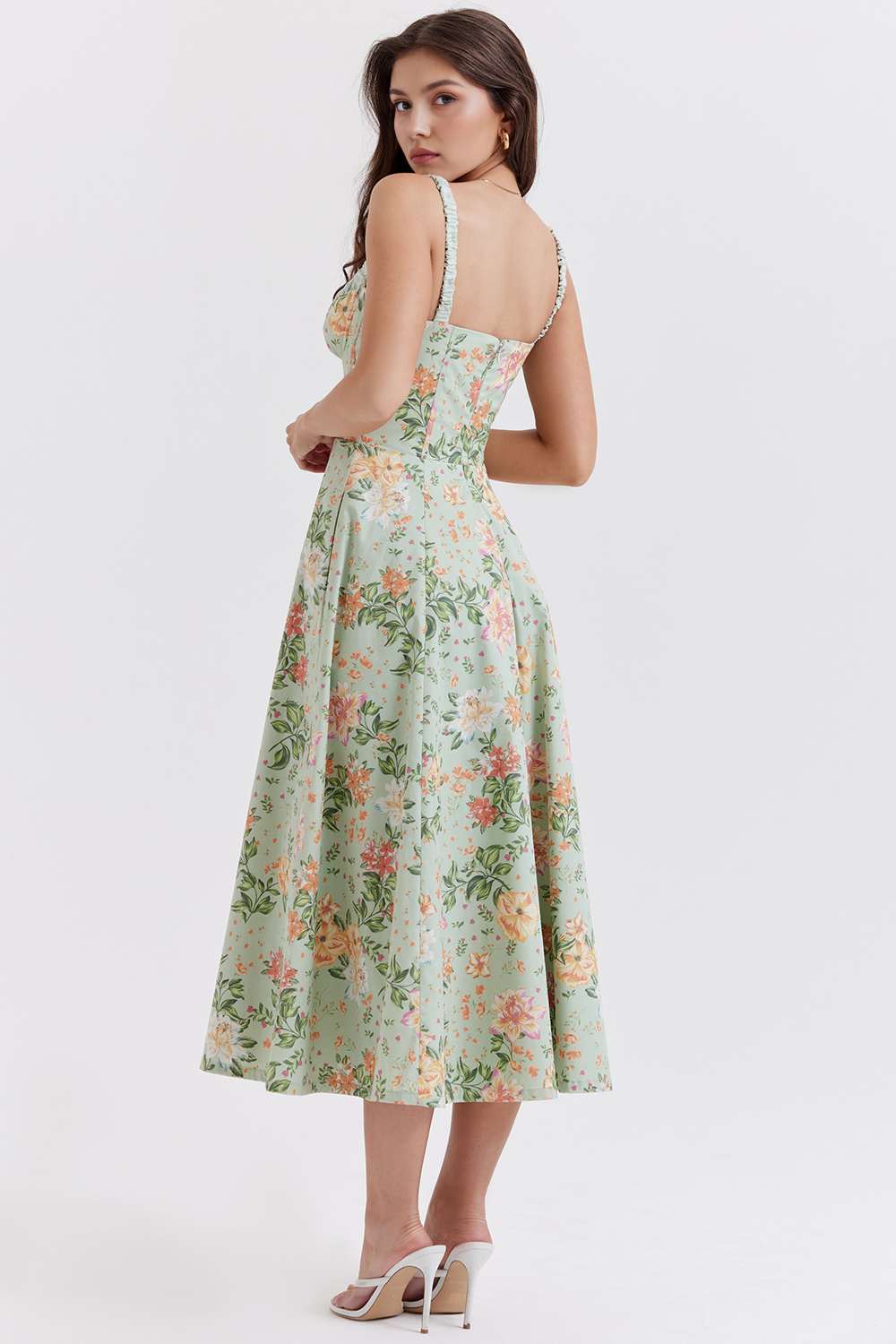 Elegant Floral Midi Dress