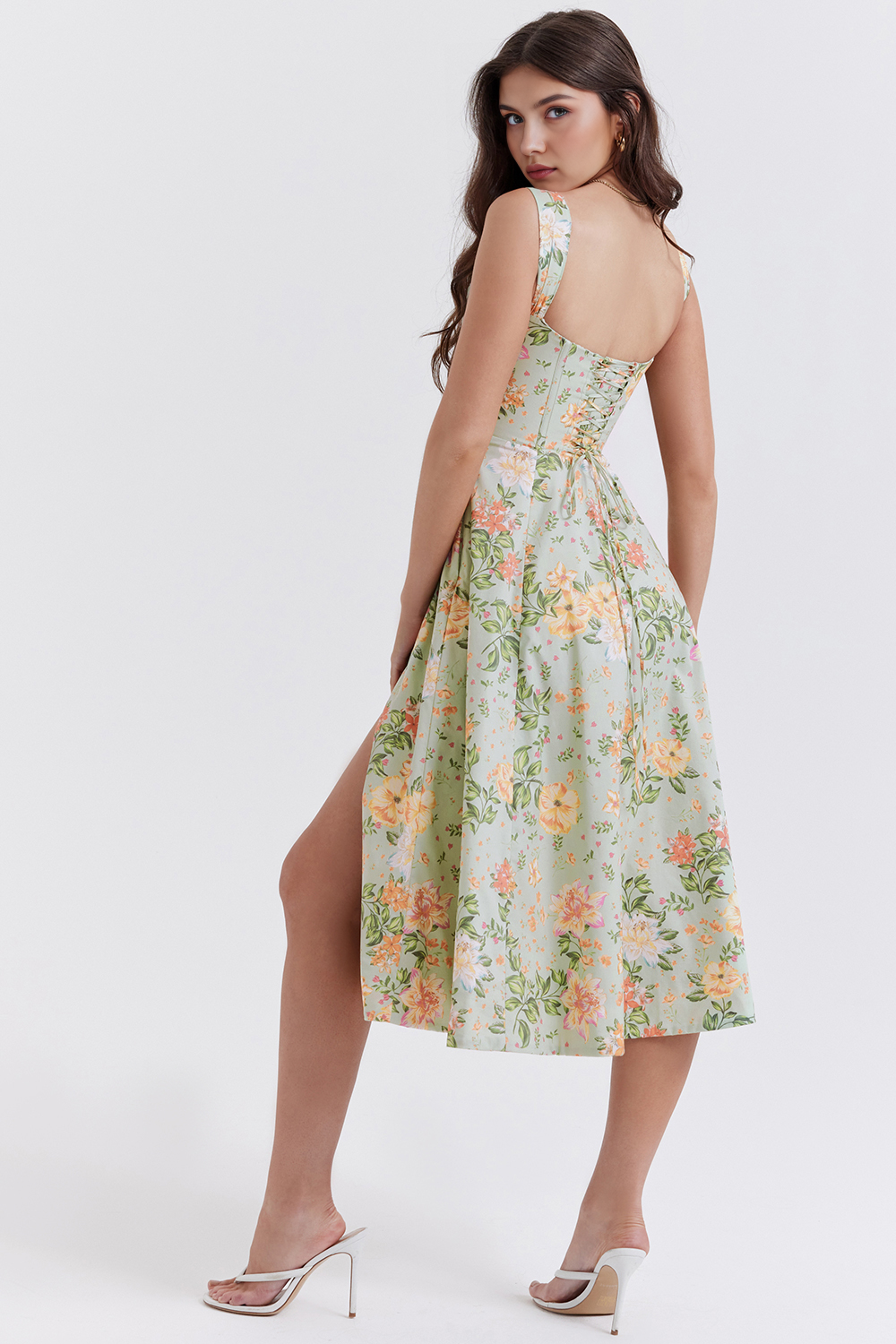 Floral-Flirt Midi Dress